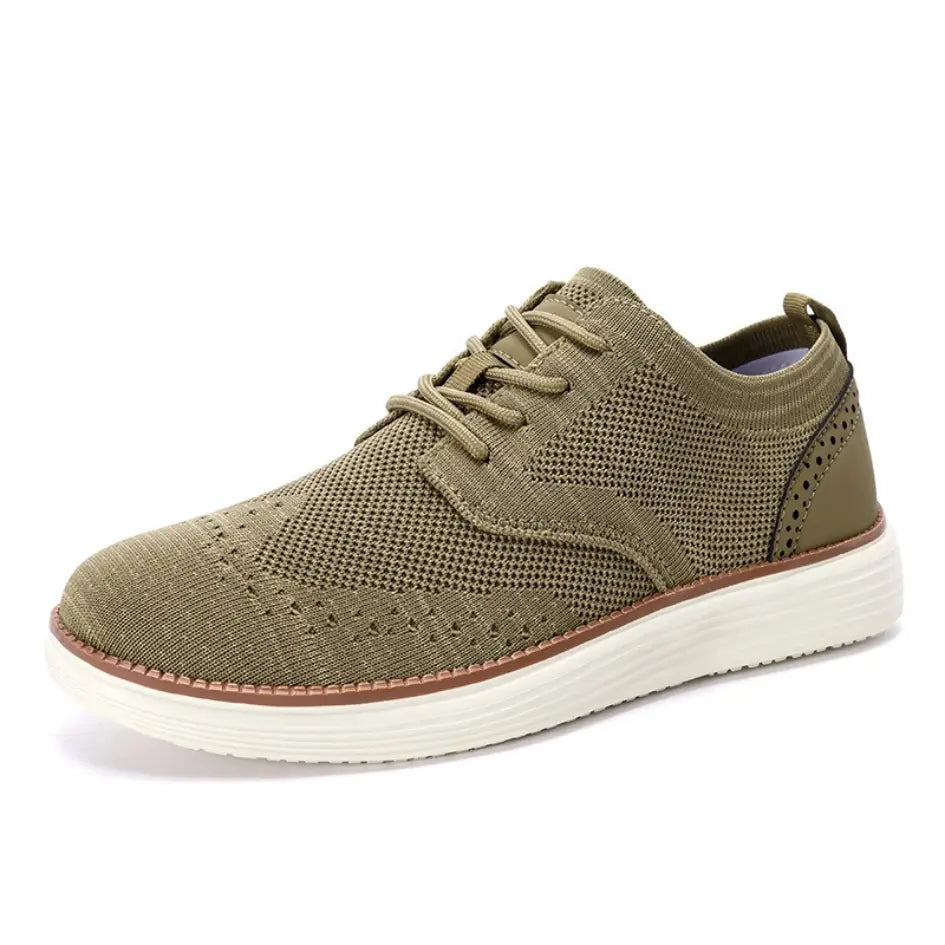 Evan Ademende Instappers Heren met Veters – Casual Mesh Sneakers