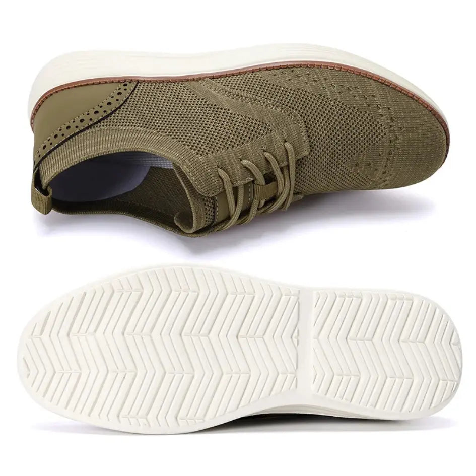 Evan Ademende Instappers Heren met Veters – Casual Mesh Sneakers