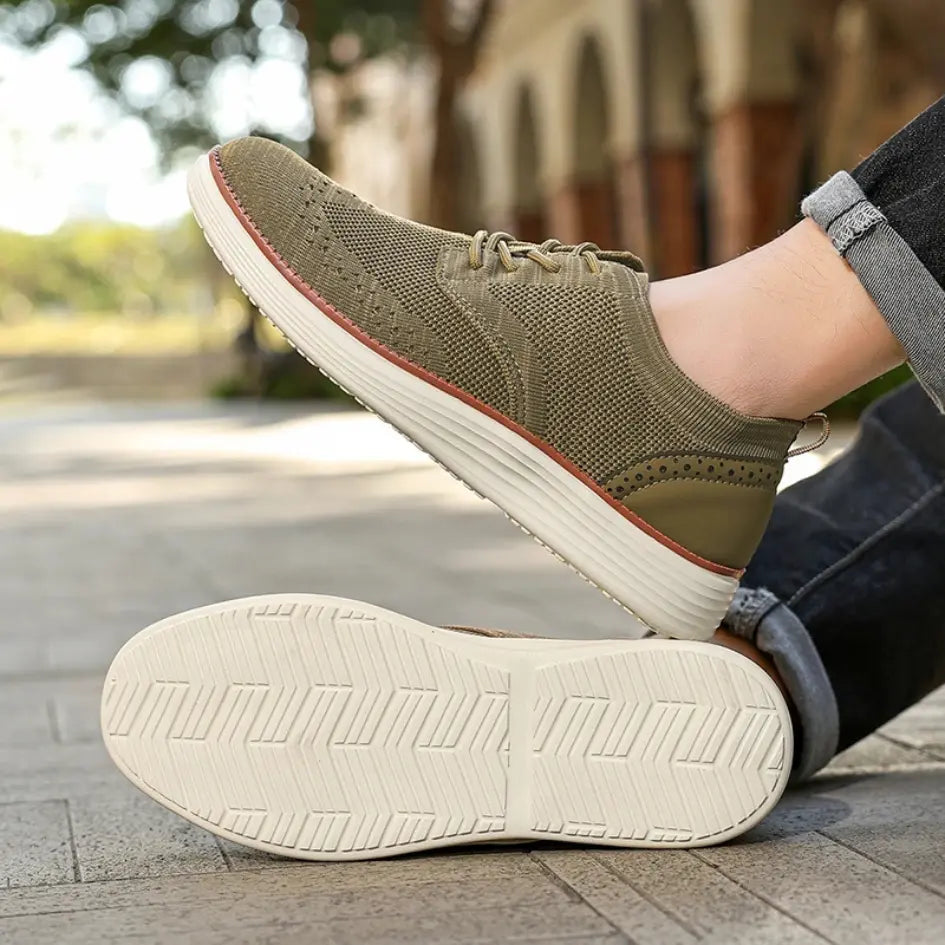 Evan Ademende Instappers Heren met Veters – Casual Mesh Sneakers
