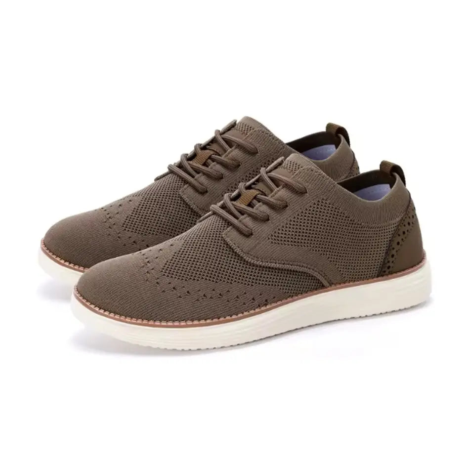 Evan Ademende Instappers Heren met Veters – Casual Mesh Sneakers