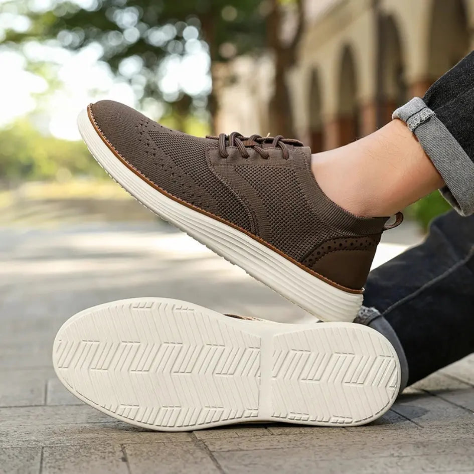 Evan Ademende Instappers Heren met Veters – Casual Mesh Sneakers