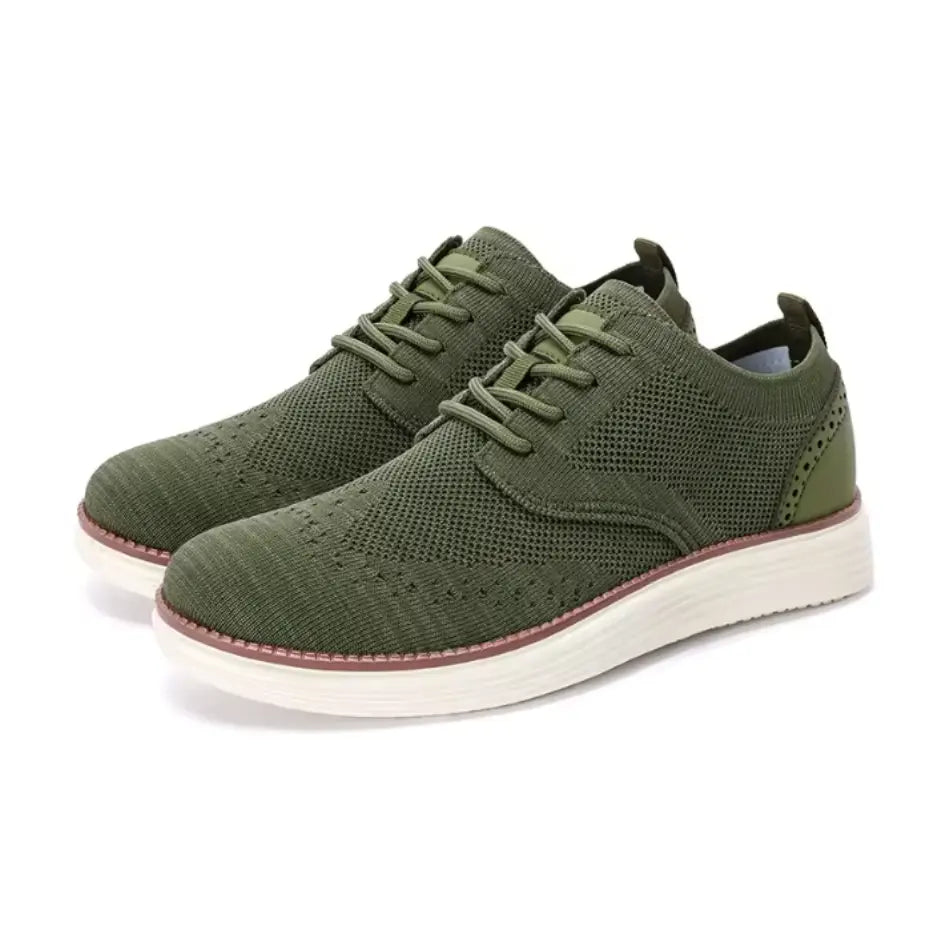 Evan Ademende Instappers Heren met Veters – Casual Mesh Sneakers
