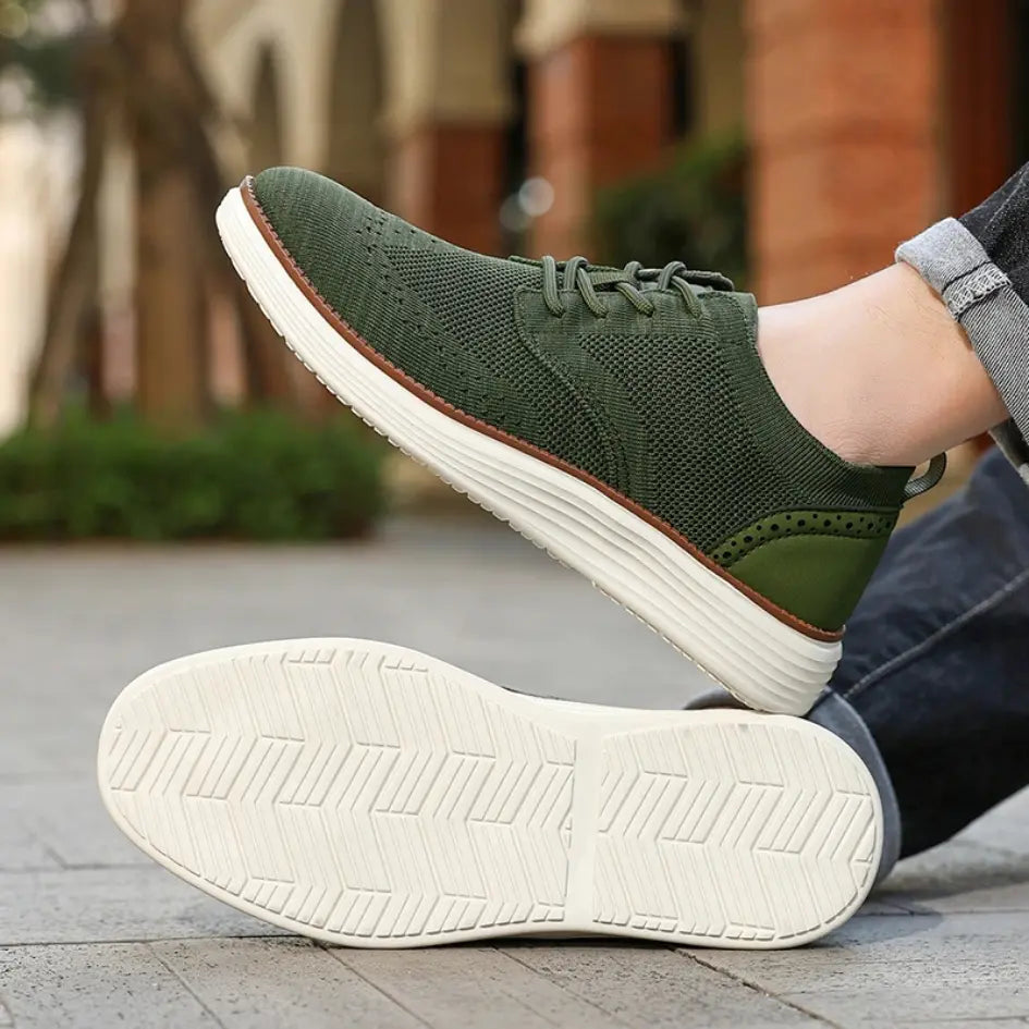 Evan Ademende Instappers Heren met Veters – Casual Mesh Sneakers