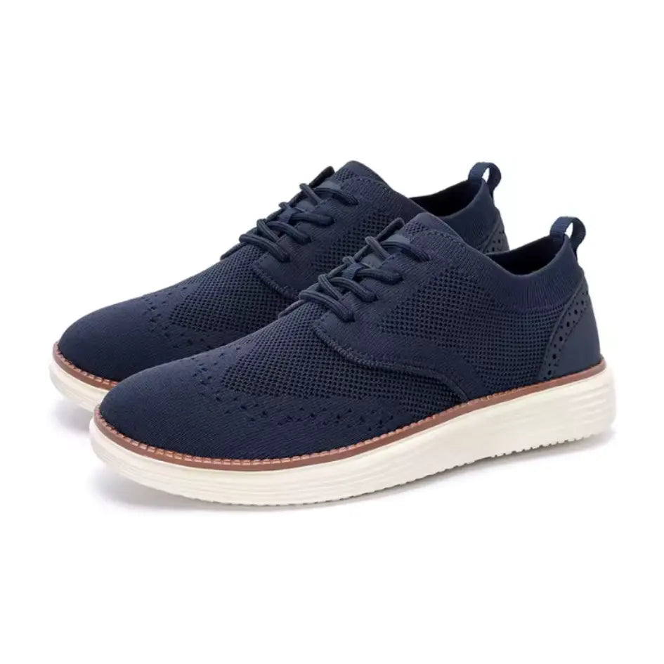 Evan Ademende Instappers Heren met Veters – Casual Mesh Sneakers