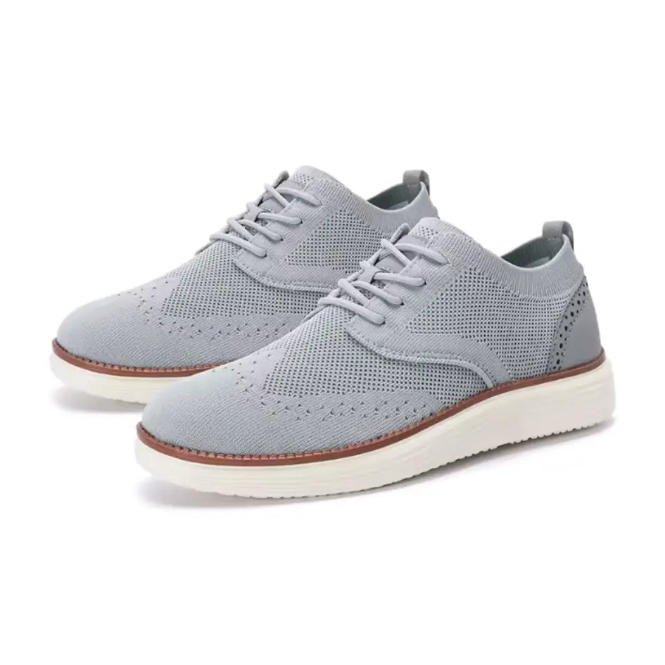 Evan Ademende Instappers Heren met Veters – Casual Mesh Sneakers