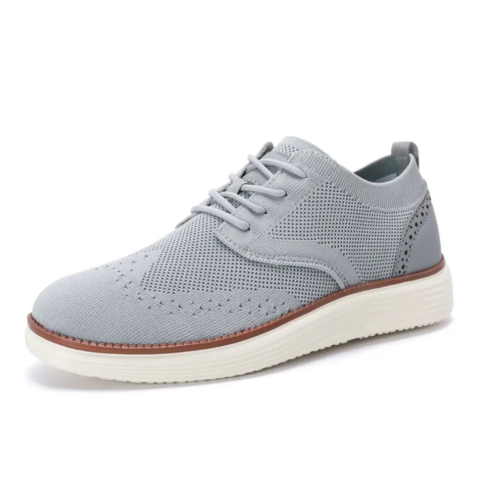 Evan Ademende Instappers Heren met Veters – Casual Mesh Sneakers