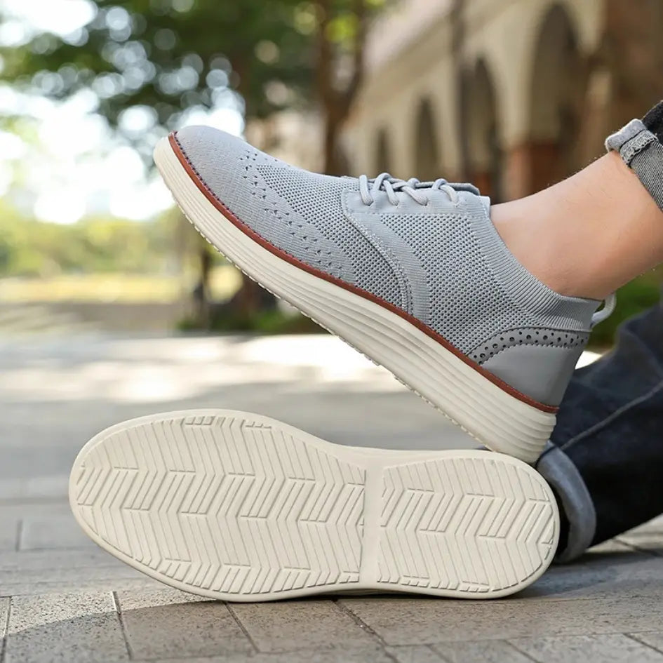 Evan Ademende Instappers Heren met Veters – Casual Mesh Sneakers