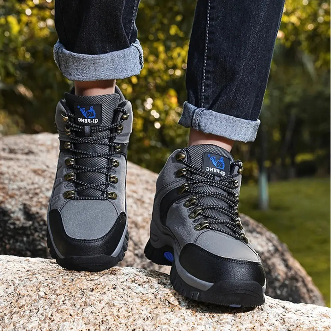 Leren Wandelschoenen met Demping Unisex - Waterdichte Bergschoenen