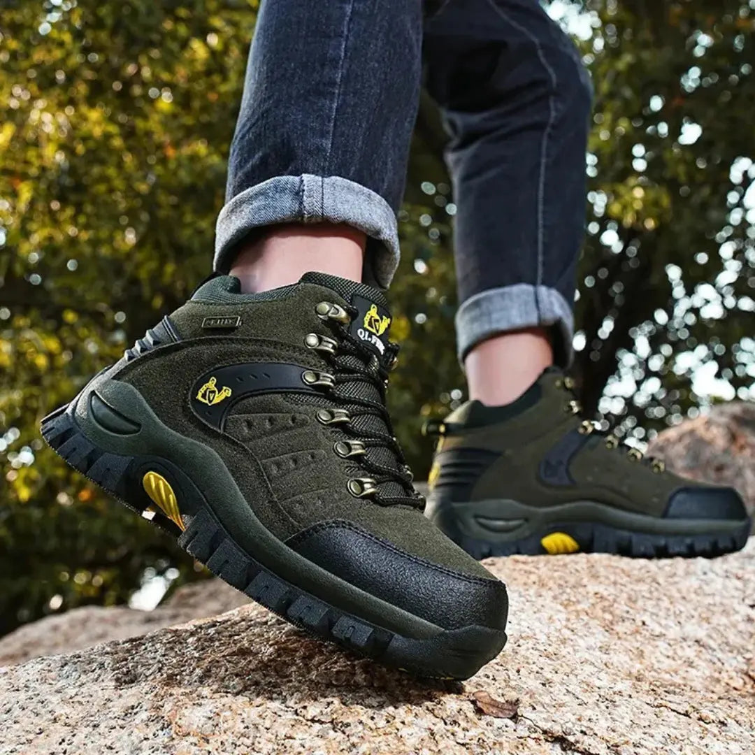 Leren Wandelschoenen met Demping Unisex - Waterdichte Bergschoenen