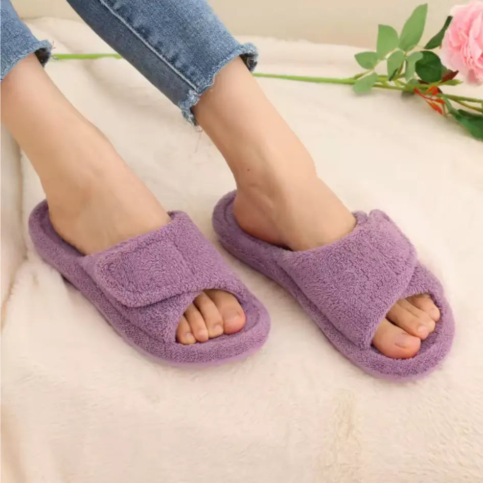 Leya Dames Pantoffels – Zachte Slippers met Voetboog Ondersteuning
