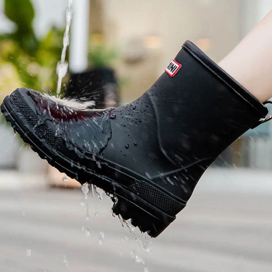 Lila Dames Regenlaarzen - Waterdichte Laarzen met Antislip zool voor Buiten