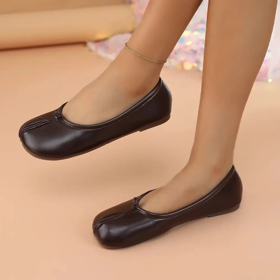 Liora Ballerina met Gespleten Tenen - Flexibele Tabi Ballerinas