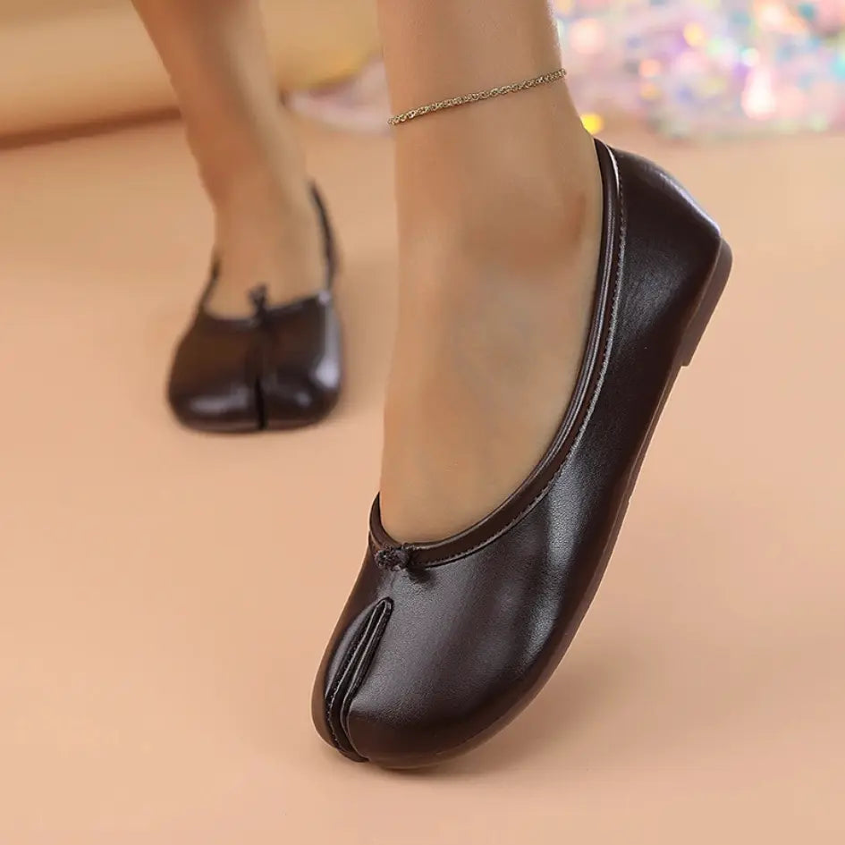 Liora Ballerina met Gespleten Tenen - Flexibele Tabi Ballerinas