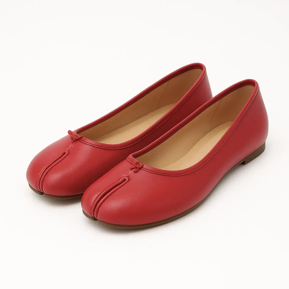 Liora Ballerina met Gespleten Tenen - Flexibele Tabi Ballerinas