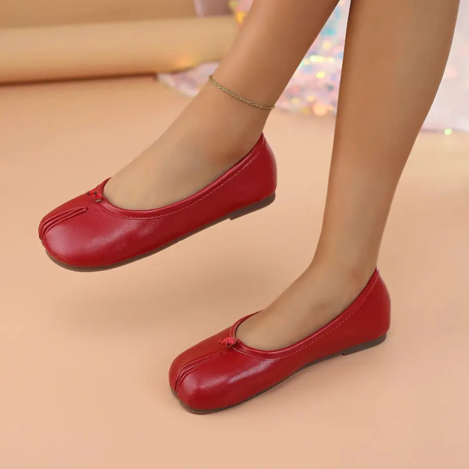 Liora Ballerina met Gespleten Tenen - Flexibele Tabi Ballerinas