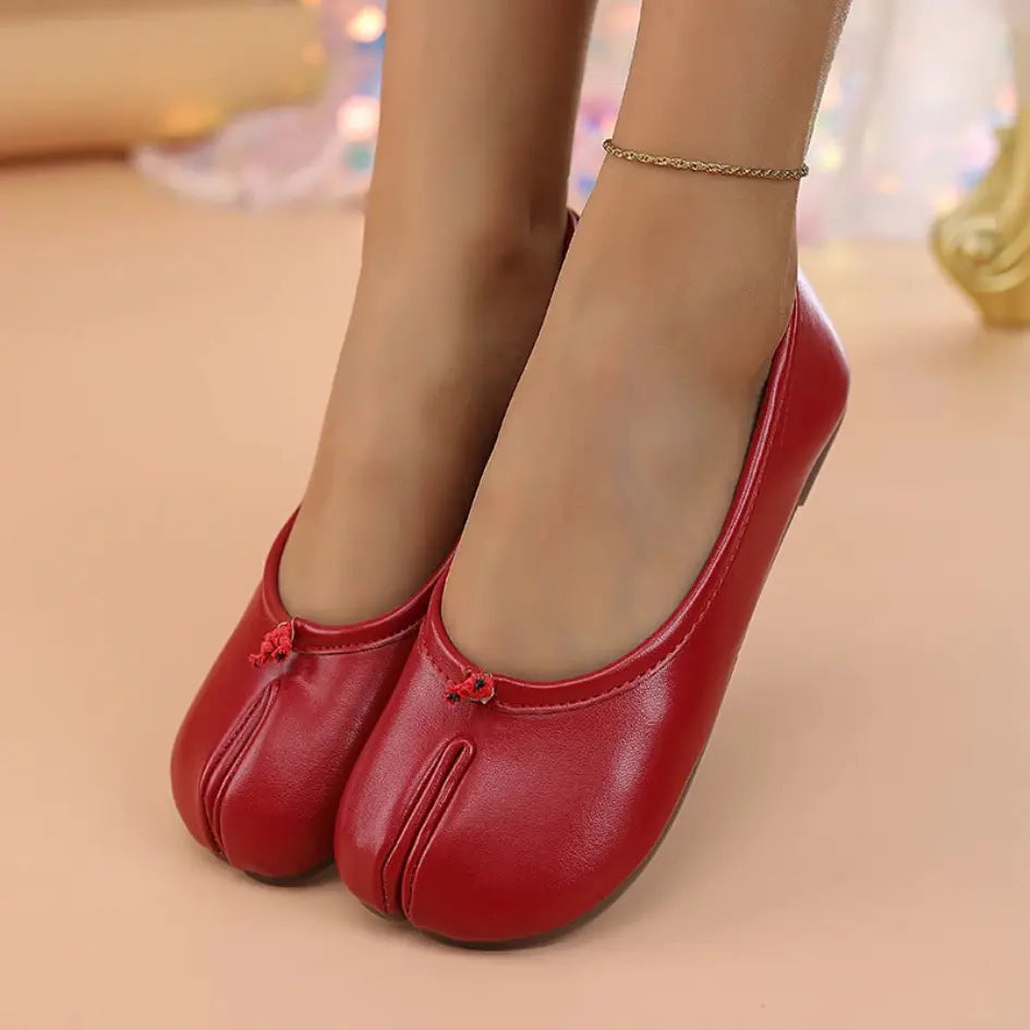 Liora Ballerina met Gespleten Tenen - Flexibele Tabi Ballerinas