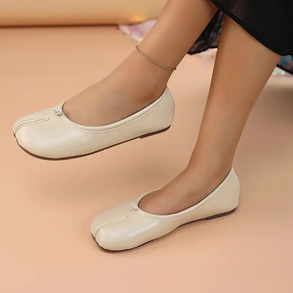 Liora Ballerina met Gespleten Tenen - Flexibele Tabi Ballerinas