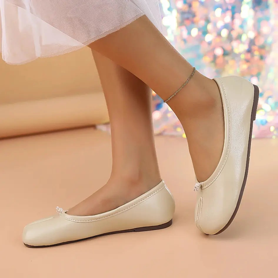 Liora Ballerina met Gespleten Tenen - Flexibele Tabi Ballerinas