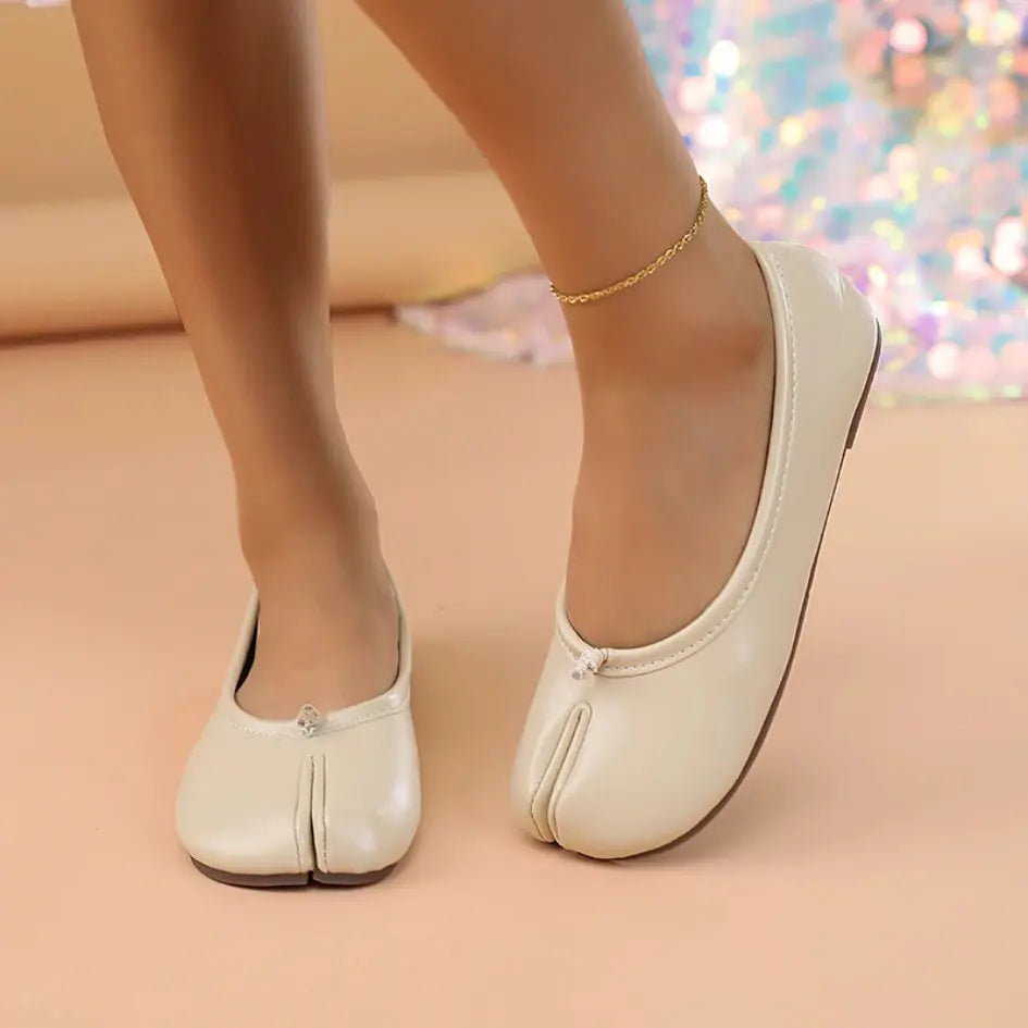 Liora Ballerina met Gespleten Tenen - Flexibele Tabi Ballerinas