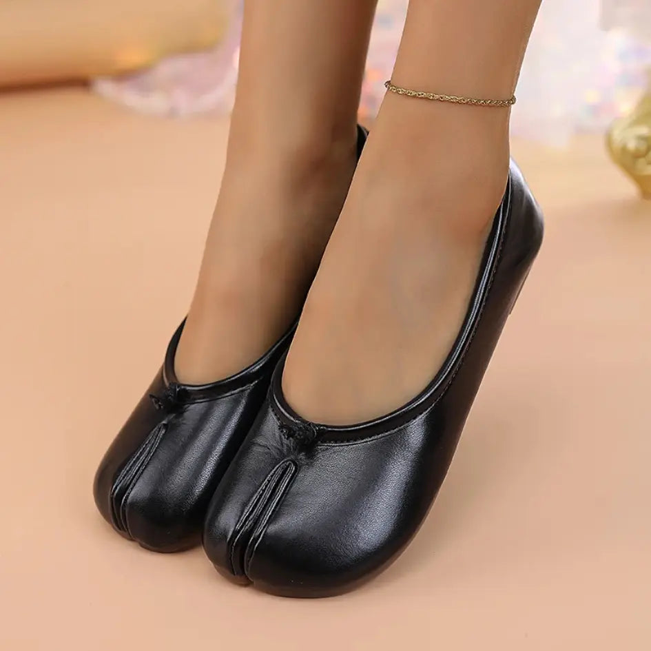 Liora Ballerina met Gespleten Tenen - Flexibele Tabi Ballerinas