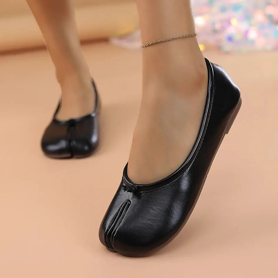 Liora Ballerina met Gespleten Tenen - Flexibele Tabi Ballerinas