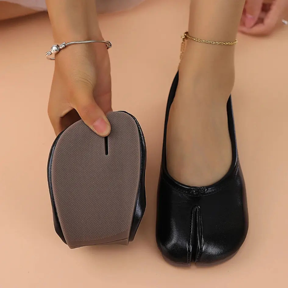 Liora Ballerina met Gespleten Tenen - Flexibele Tabi Ballerinas