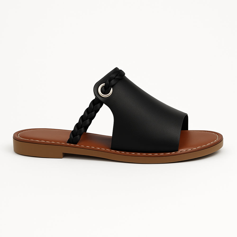 Liva Platte Sandalen Dames - Slippers