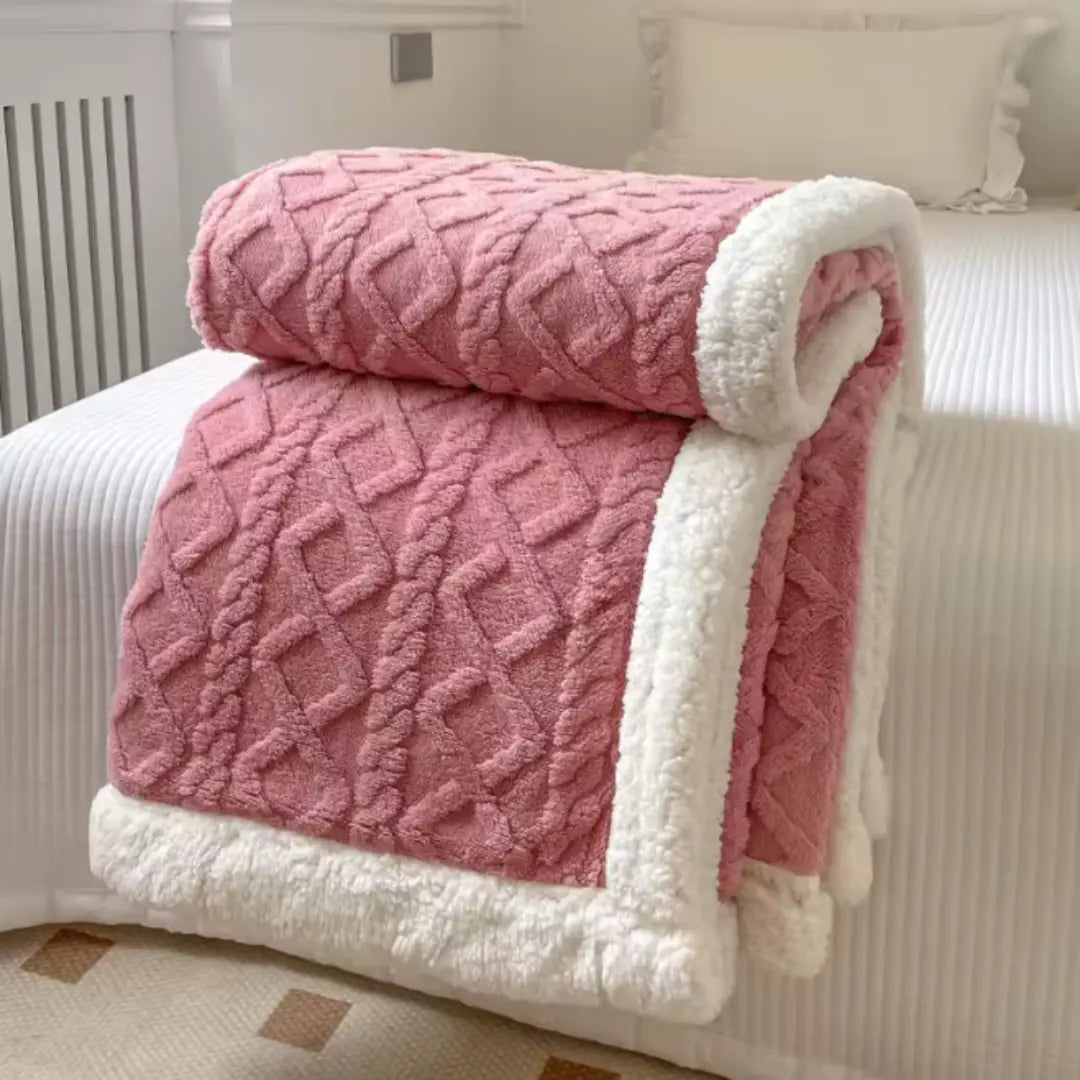 Luxe Sherpa Plaid – Zacht Fleece Deken voor Bank & Bed – Decoratie
