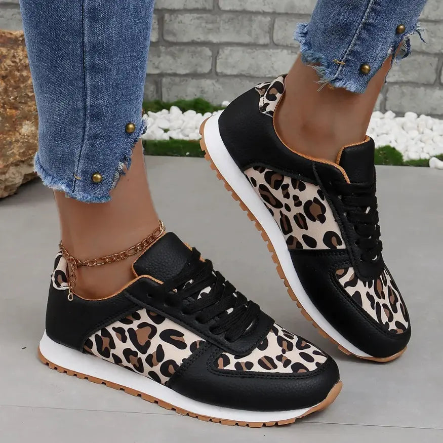 Lynn Panterprint Schoenen Dames - Orthopedische Sneakers