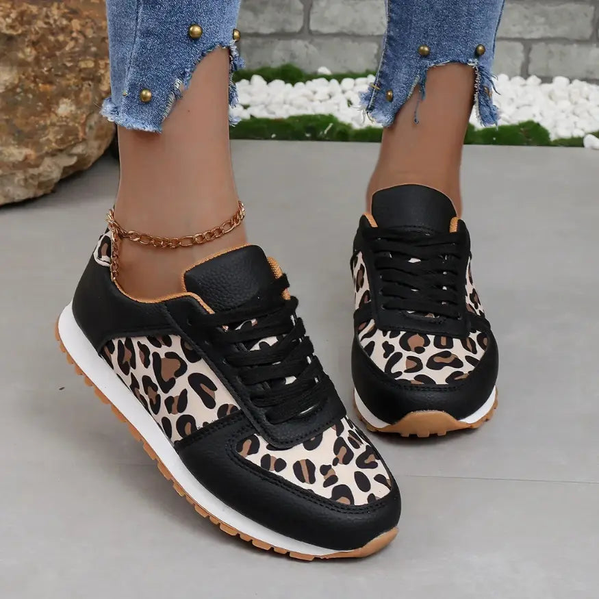 Lynn Panterprint Schoenen Dames - Orthopedische Sneakers