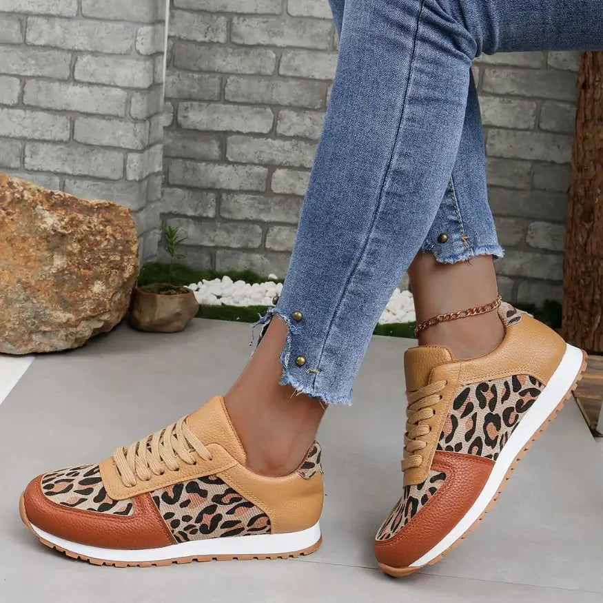 Lynn Panterprint Schoenen Dames - Orthopedische Sneakers