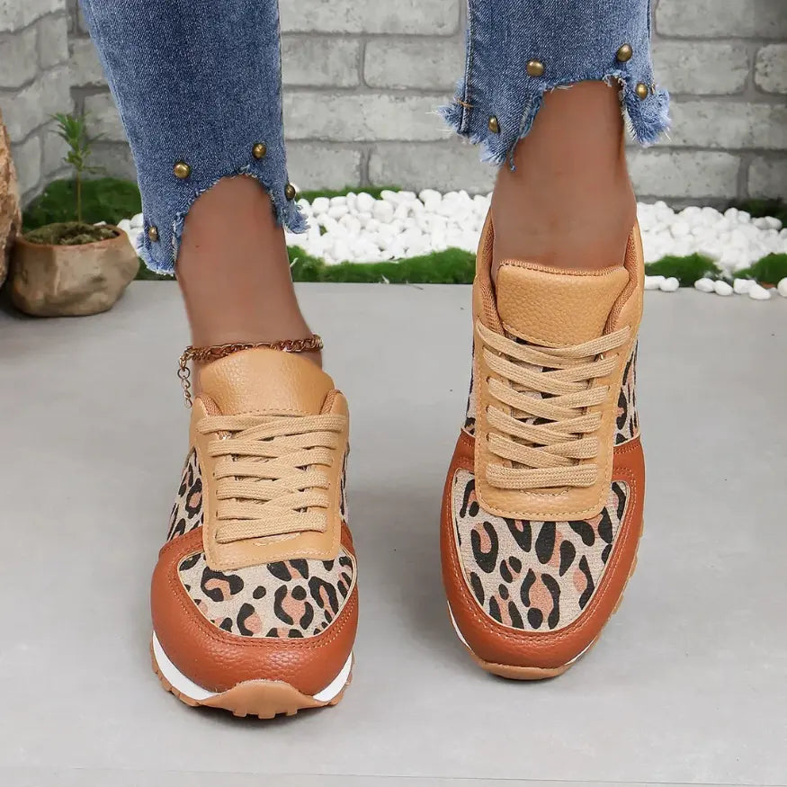 Lynn Panterprint Schoenen Dames - Orthopedische Sneakers