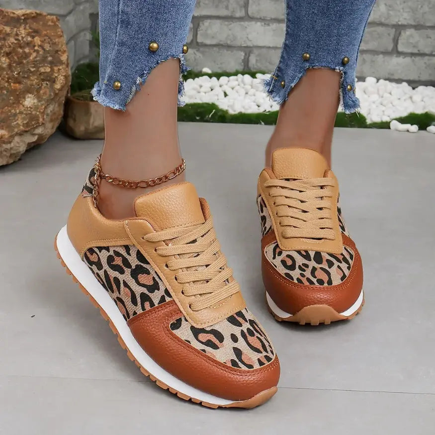 Lynn Panterprint Schoenen Dames - Orthopedische Sneakers