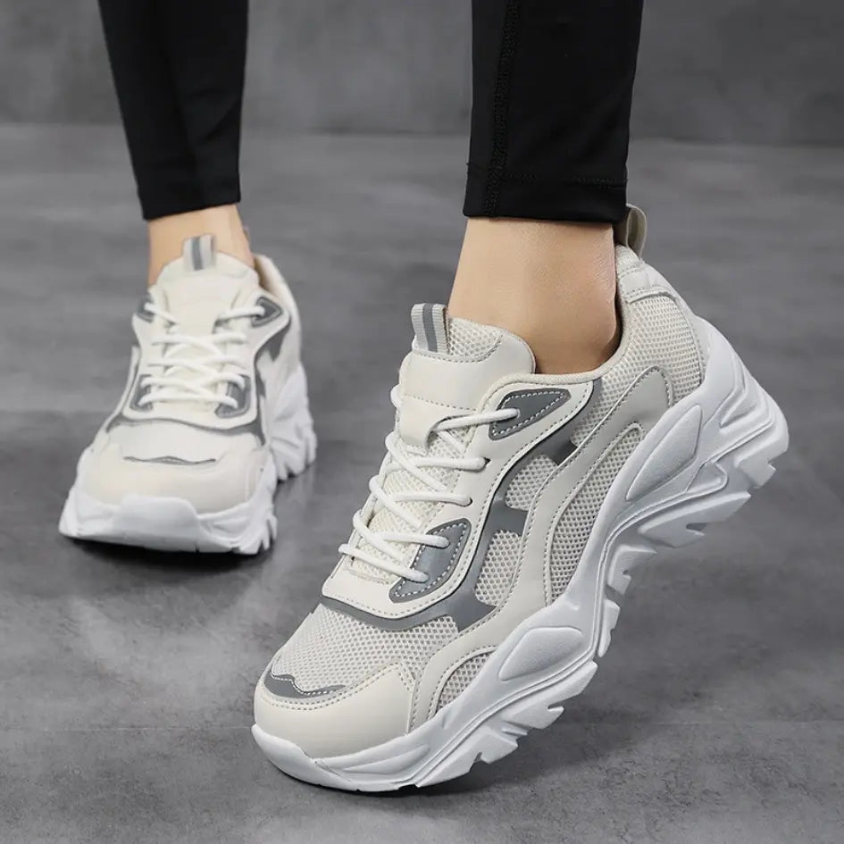 Lysa Mae Sneakers Dames – Trendy Sneaker met Hoge Zool & Demping