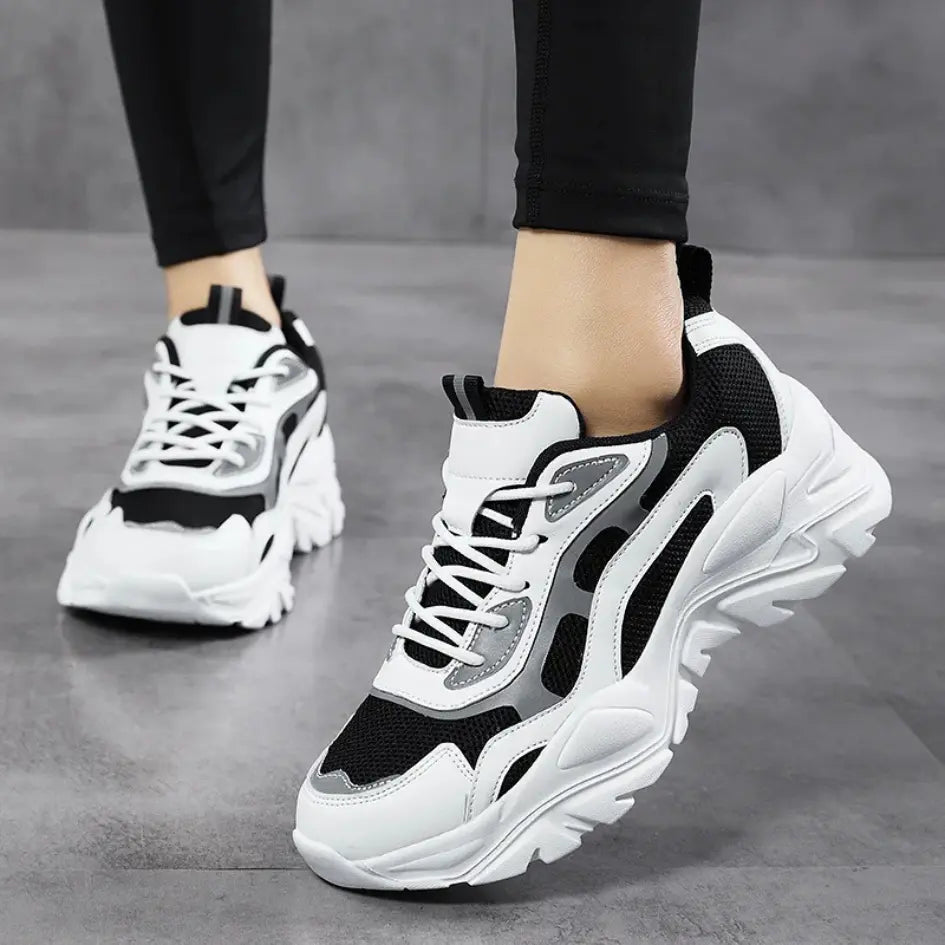 Lysa Mae Sneakers Dames – Trendy Sneaker met Hoge Zool & Demping