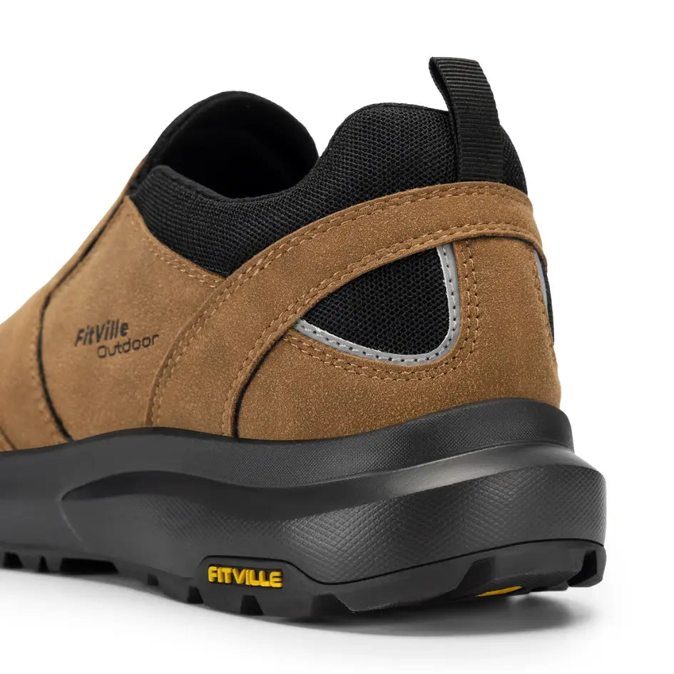 Mick Orthopedische Leren Schoenen Heren - Stevige Suède Wandelschoenen