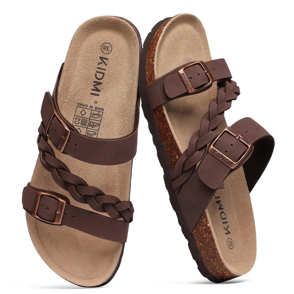 Nina Verstelbare Orthopedische Sandalen - Voetbed Kurk