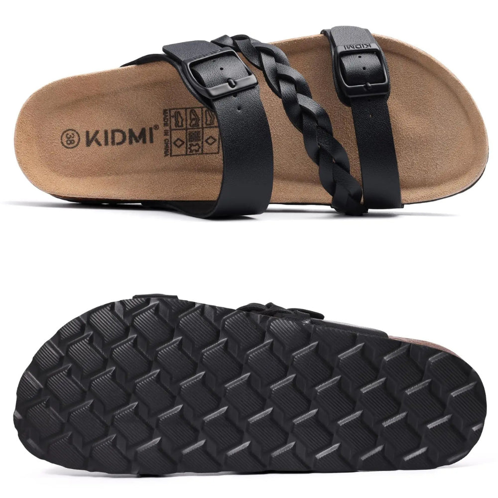 Nina Verstelbare Orthopedische Sandalen - Voetbed Kurk