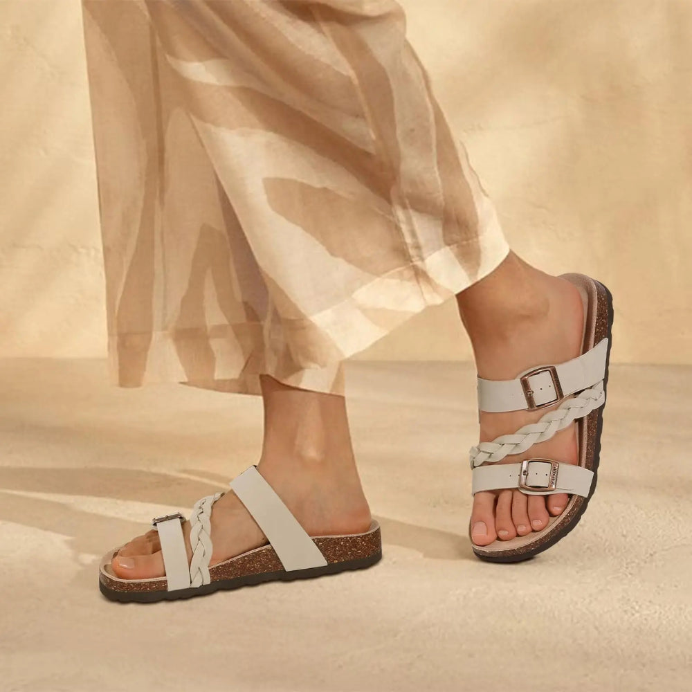 Nina Verstelbare Orthopedische Sandalen - Voetbed Kurk