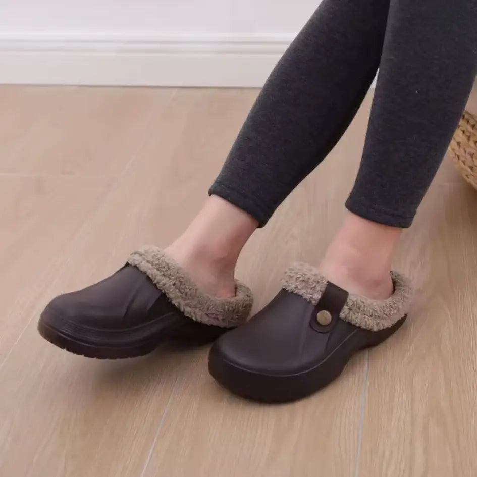 Nufi Pantoffels met Bont voor Heren & Dames - Warme Clogs