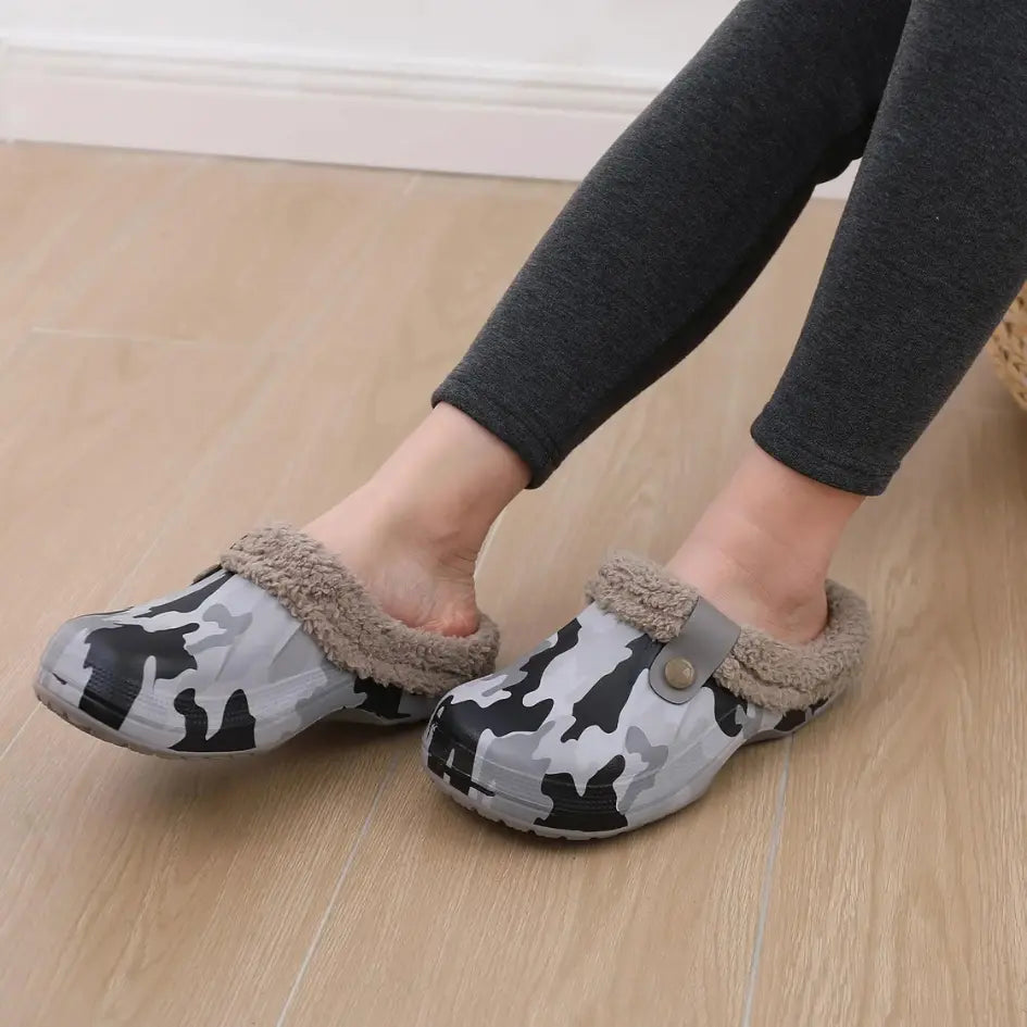 Nufi Pantoffels met Bont voor Heren & Dames - Warme Clogs