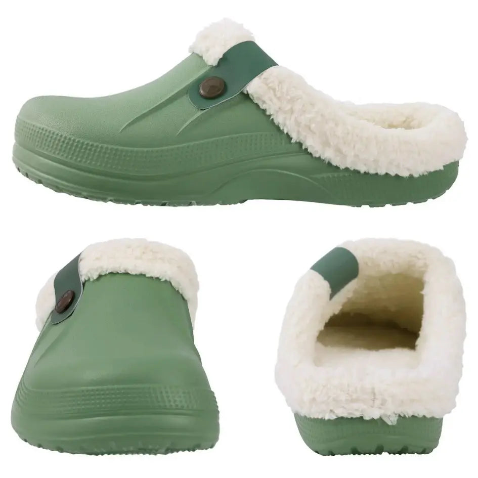 Nufi Pantoffels met Bont voor Heren & Dames - Warme Clogs