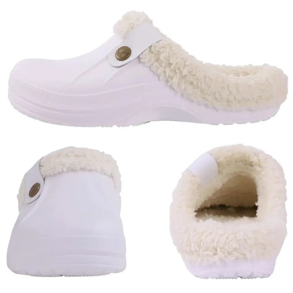 Nufi Pantoffels met Bont voor Heren & Dames - Warme Clogs