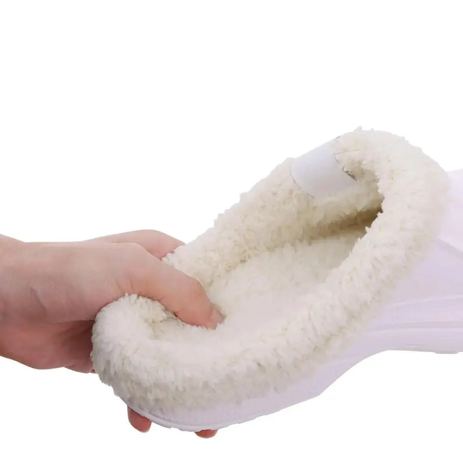Nufi Pantoffels met Bont voor Heren & Dames - Warme Clogs