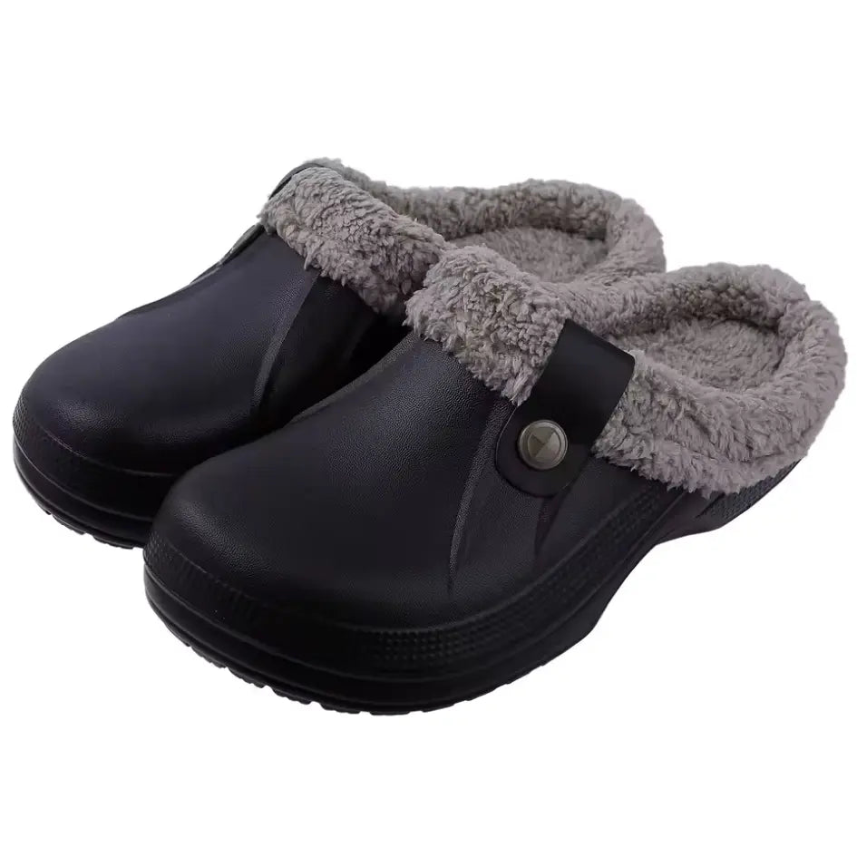 Nufi Pantoffels met Bont voor Heren & Dames - Warme Clogs