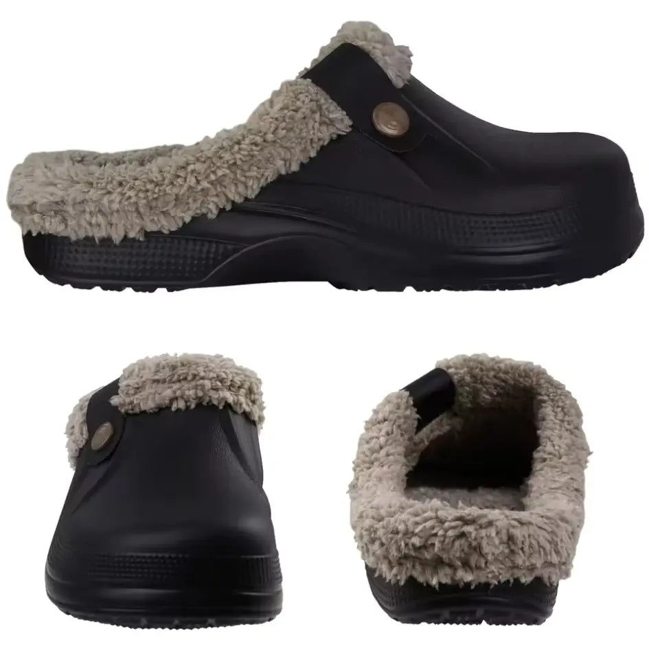 Nufi Pantoffels met Bont voor Heren & Dames - Warme Clogs