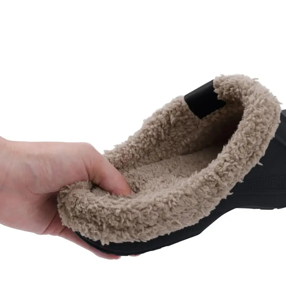 Nufi Pantoffels met Bont voor Heren & Dames - Warme Clogs