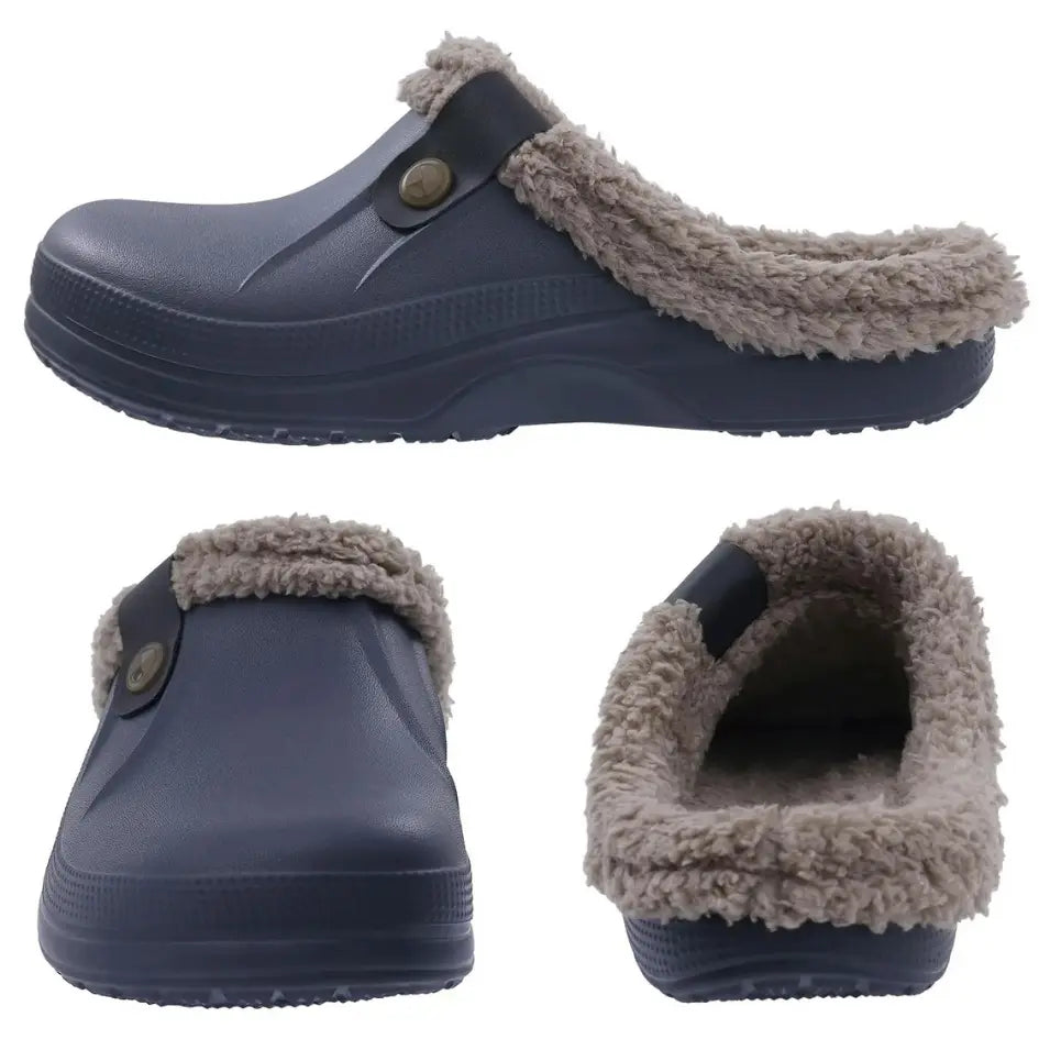 Nufi Pantoffels met Bont voor Heren & Dames - Warme Clogs