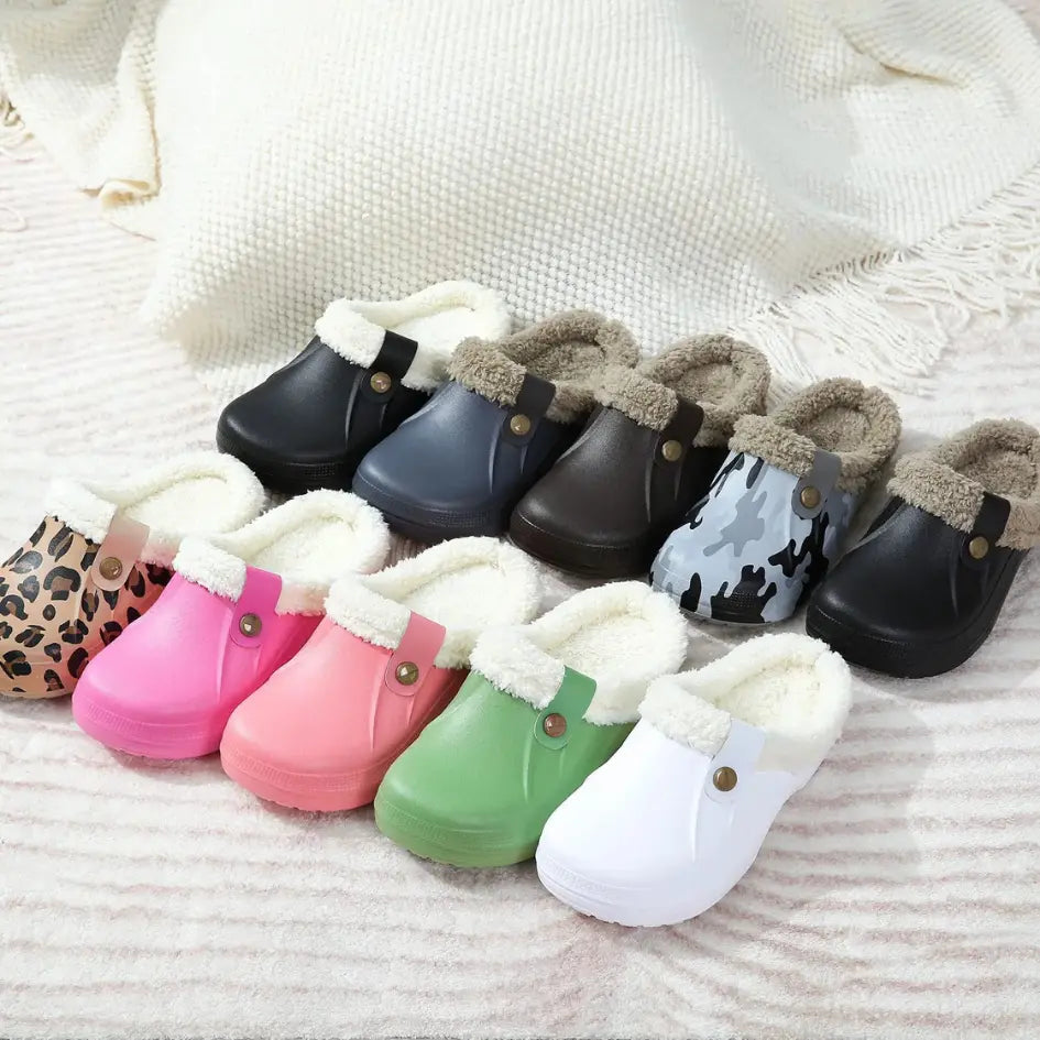 Nufi Pantoffels met Bont voor Heren & Dames - Warme Clogs