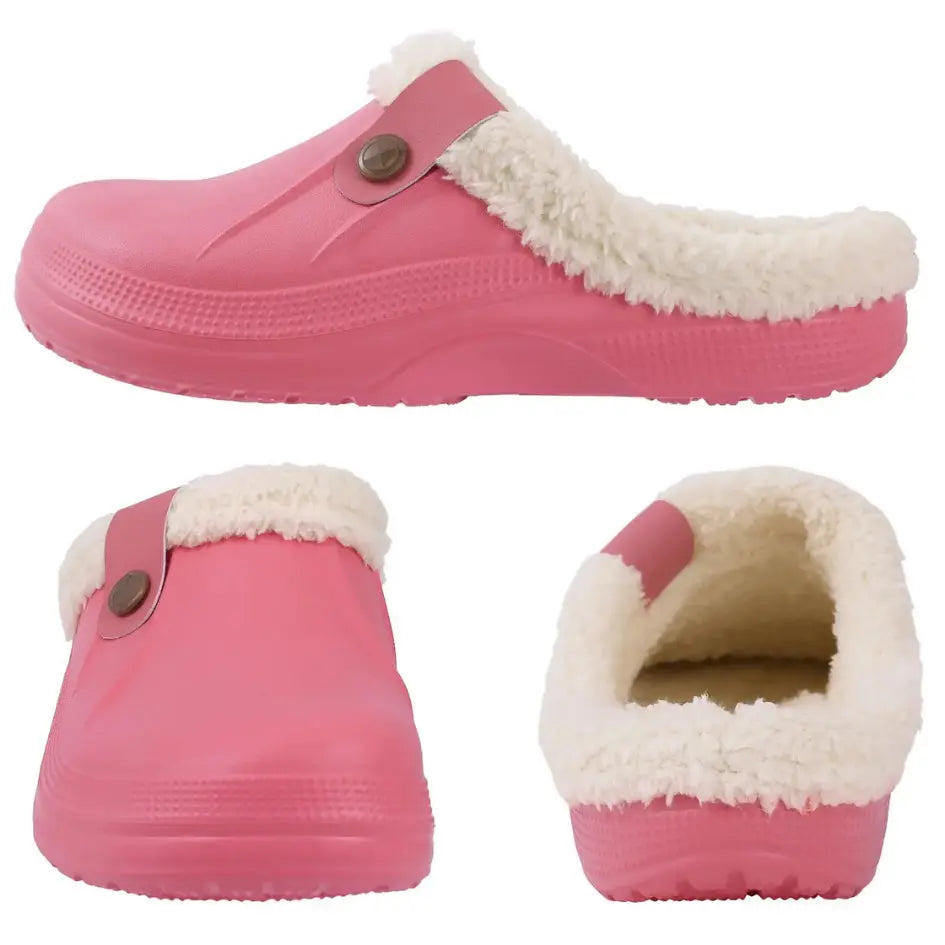 Nufi Pantoffels met Bont voor Heren & Dames - Warme Clogs